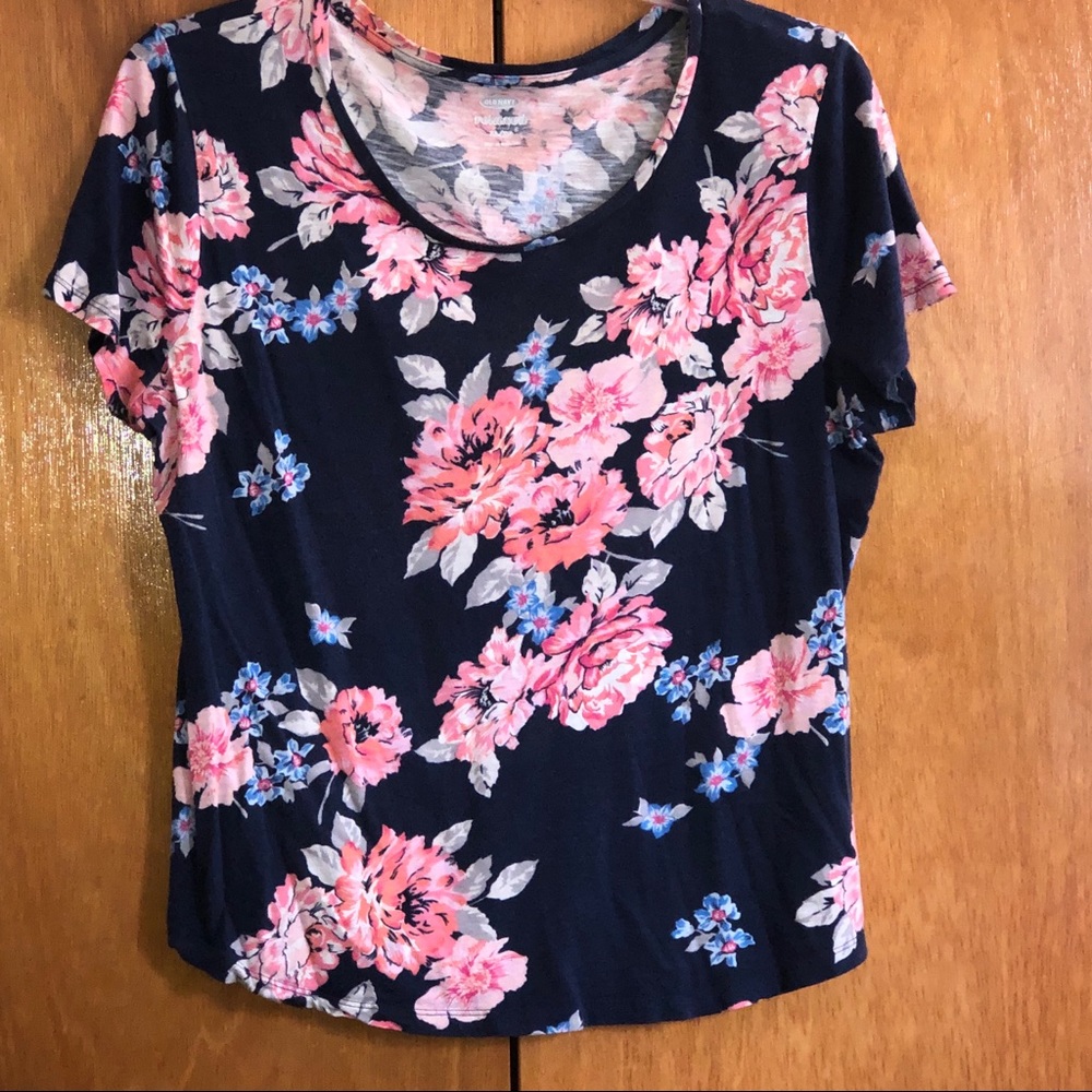 Floral Relaxed T-shirt - Size XL